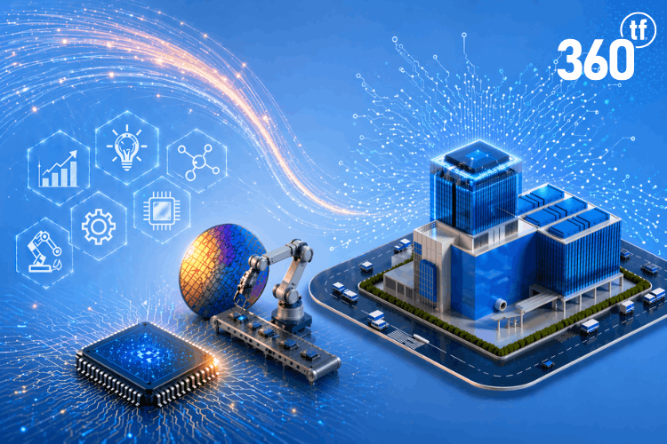 Industrial blueprint and site of India’s first chip fabrication plant in Dholera SEZ.